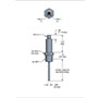 810 Series Compact Temperature Transmitter, 0/300 ºF Temperature Range, 4-20 mA Output, 1/2 NPT Process Connection, M12 x 1 (4-Pin), 2.0 in Stem, 6 mm Diameter